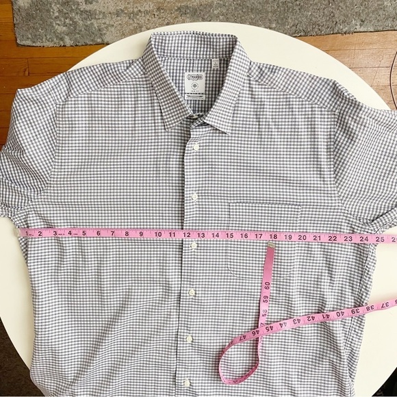 Gitman Bros Allen Edmonds Men’s Check Print Button Dress Shirt Neck 16.5 - Picture 2 of 8